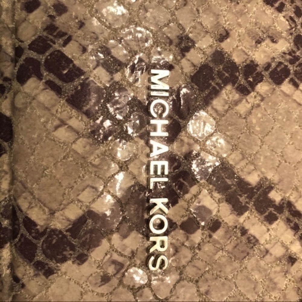 Michael kors python snakeskin embossed two way bag - image 5